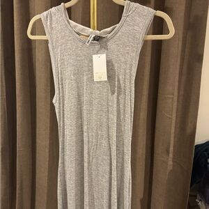 Double Zero Heather Gray Midi Dress
